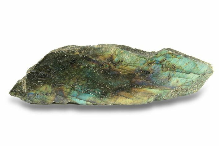 Single Side Polished Labradorite Slab - Madagascar #278214